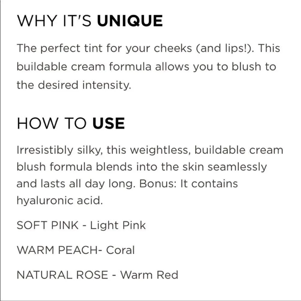 🌟$15 Dominique Cosmetics Cream Blush - SOFT PINK